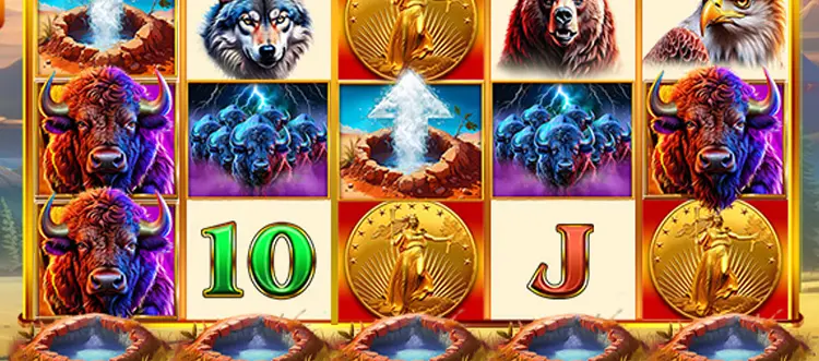 Buffalo Mania: Thunder Springs Slot at Spinstopia