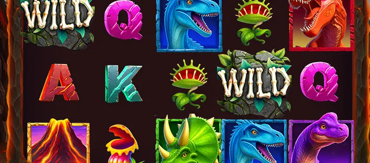 T-Rex Lava Blitz Slot at Spinstopia