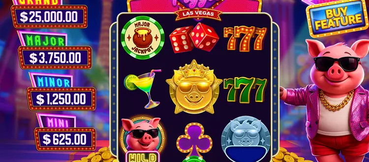 Winnie the Piggie Las Vegas Slot at Spinstopia